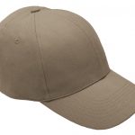 6 Panel Brushed Cotton Cap - Khaki