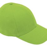 6 Panel Brushed Cotton Cap - Lime