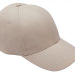 6 Panel Brushed Cotton Cap - Stone
