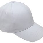 6 Panel Brushed Cotton Cap - White