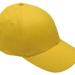6 Panel Brushed Cotton Cap - Yellow
